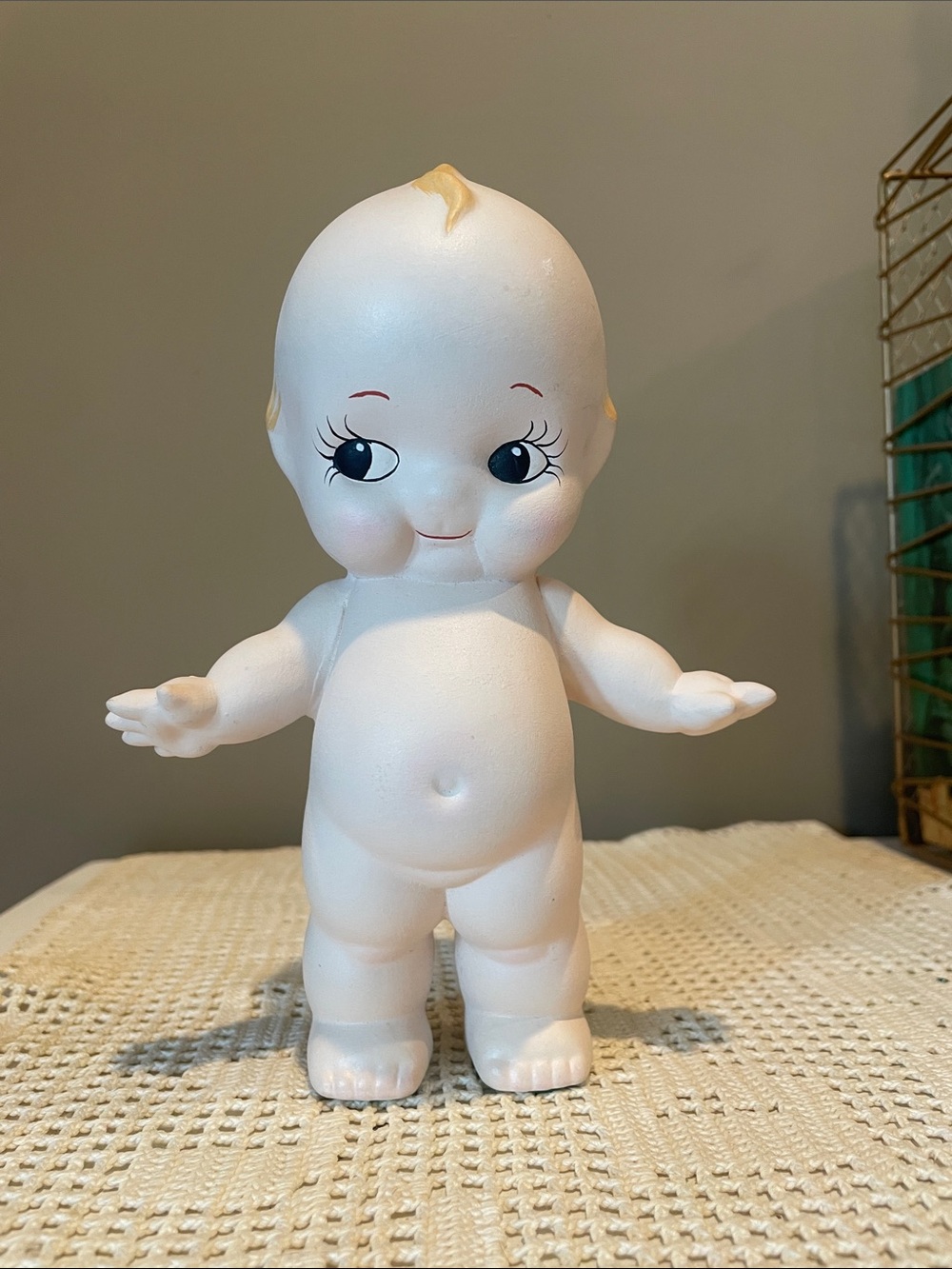 -vintage porcelain kewpie doll- Cute Collectible